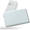 Ultra Thin Pillow 2.75" Stomach Sleeping, Gel Memory Foam Flat Pillow
