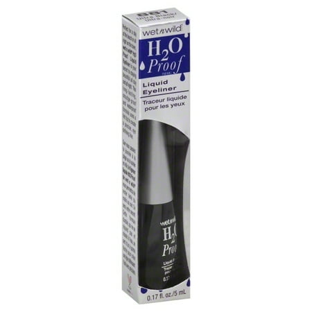 Wet n Wild H2O Proof Liquid Eyeliner, Ultra Black [881], 1 ea