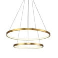 thumbnail image 2 of LAMPARA COLGANTE 2 AROS DORADO, 2 of 3