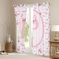 thumbnail image 3 of Manfei Princess Bowknot Curtains Pack of 2 (42x84 Each) For Girls,Letter P Monogram Curtains Blackout For Kids, 3 of 7