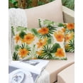 thumbnail image 6 of Orange Floral Palm Leaves Throw Pillow Cover 20 x 36 Inch Decorative Pillow Cover Tropical Summer Botancial Lumbar Pillowcase Seasonal Rectangle Cushion Case for Couch Sofa Bed Living Room, 6 of 7