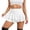 White, variant on Women’s Casual Layered Ruffle Skort, High Waist Mini Skirt with Built-In Shorts, Black/White, S,M,L,XL