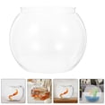 thumbnail image 3 of 2pcs Fish Bowl Plastic Transparent Small Aquarium Small Fish Tank Fishbowls for Betta Fish Goldfish, 3 of 8