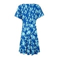 thumbnail image 5 of GXIPO Sundresses Sexy Resort Wear for Women 2025 Hawaiian Summer Dress Blue 2XL, 5 of 6
