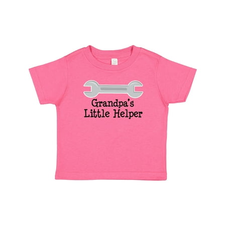 

Inktastic Grandpa s Little Helper Gift Baby Boy or Baby Girl T-Shirt