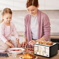 thumbnail image 4 of Toaster 4 Slice Toaster Stainless Steel Retro Toasters, Bagel, Defrost, Reheat, Cancel Function 6 Shade Settings Removable Crumb Tray Auto Pop-Up, Kitchen Appliances, Apartment Essentials, 4 of 10