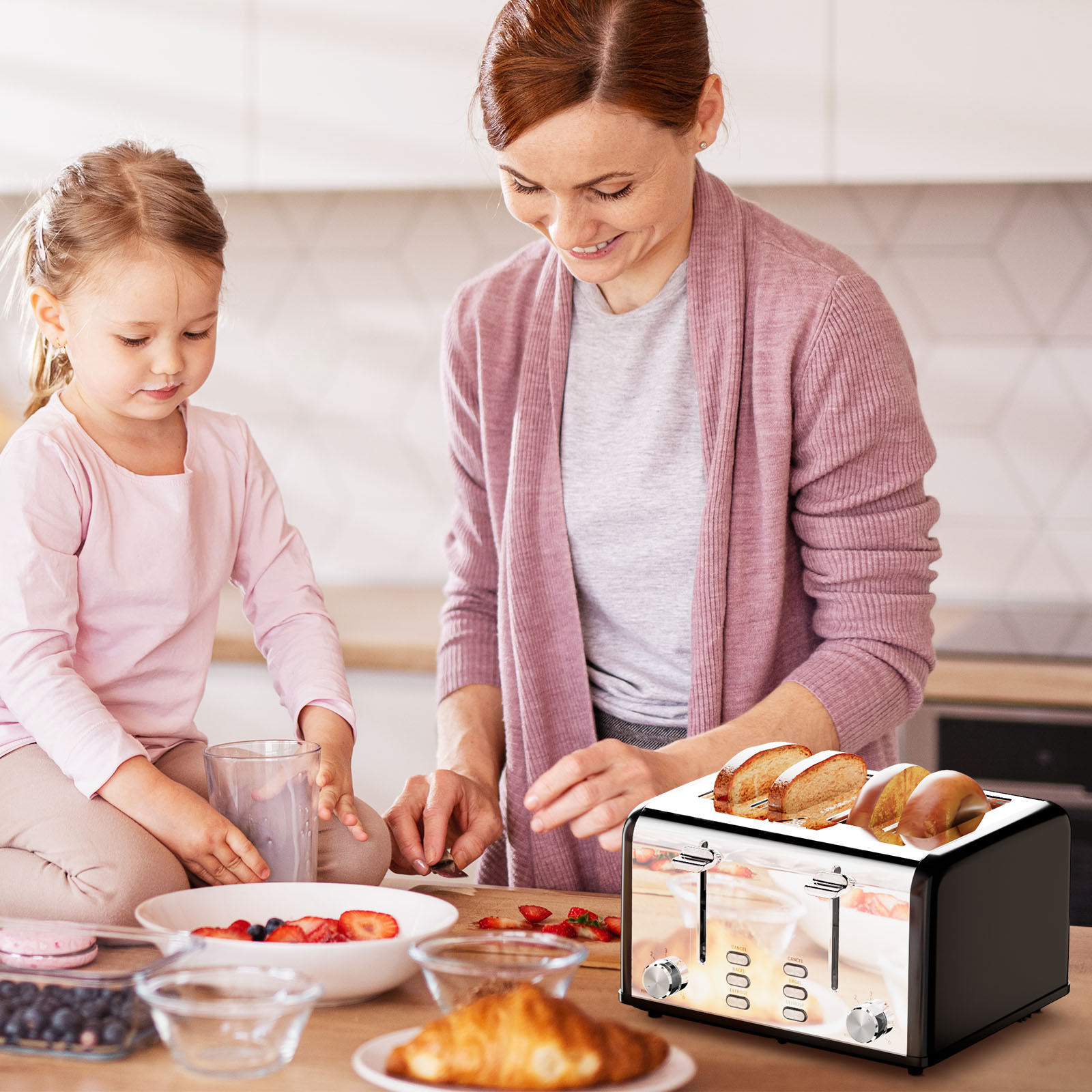 Keenstone 4-Slice Stainless Steel Toaster photo 3