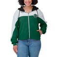 thumbnail image 4 of Women's WEAR by Erin Andrews Green/White New York Jets Color Block Full-Zip Hoodie, 4 of 5
