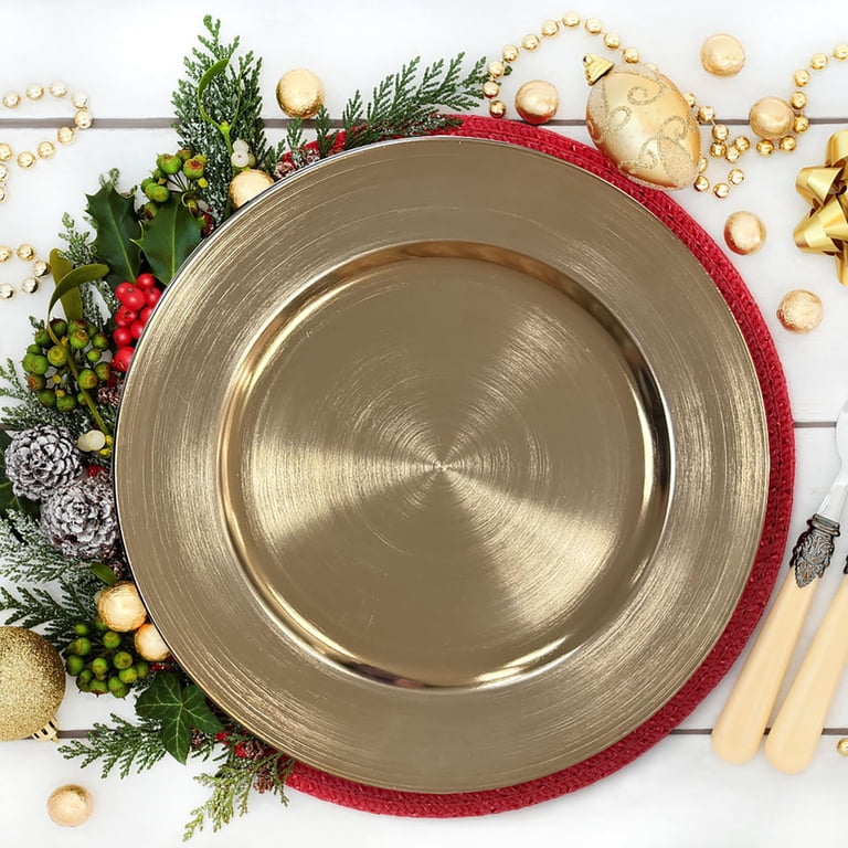 Celebrate It Gold Charger Plates, 13", 48-Pack photo 7