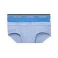 thumbnail image 3 of Calvin Klein Men's Underwear 6-Pack Classic Fit Cotton Hip Briefs, Black/Blue, S, 3 of 3