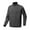 Dark Gray, variant on Men's Fitness Jacket High Elastic Zipper Pocket Half Cardigan Stand Collar Long Sleeve Exercise Top