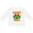 thumbnail image 3 of Inktastic Mardi Gras with Green Masquerade Mask Boys or Girls Long Sleeve Toddler T-Shirt, 3 of 5