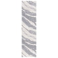 thumbnail image 2 of Safavieh Hi-Lo Almira Abstract Shag Runner Rug, Gray/Light Beige, 2'2" x 8', 2 of 10