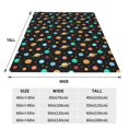 thumbnail image 3 of KLL Solar System Planets Space Pattern Fleece Throw Blanket,Fleece Throw Blankets for Couch & Bed All Season Use-40"x30", 3 of 7