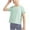 Mint Green, variant on Jgppe Kid Girls Athletic T-Shirt Open Tie Back Pullover Short Sleeve Basic Dance Workout Shirts 4-12 Years