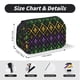 thumbnail image 5 of Disketp Mardi Gra Geometric Estuche de Lápices de Doble Capa con Tapa Abatible y Cremallera, Organizador Escolar para Adolescentes y Adultos, 5 of 7