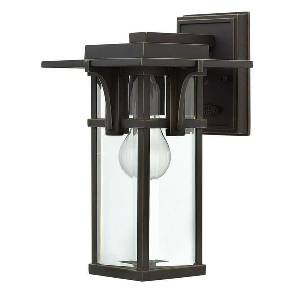 Hinkley Lighting - Manhattan - 1 Light Small Outdoor Wall Lantern in Craftsman