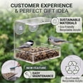 thumbnail image 7 of OnDisplay Window Bird Feeder with Strong Suction Cups – Clear Acrylic Outdoor Window Bird Feeder for Wild Birds, 7 of 7