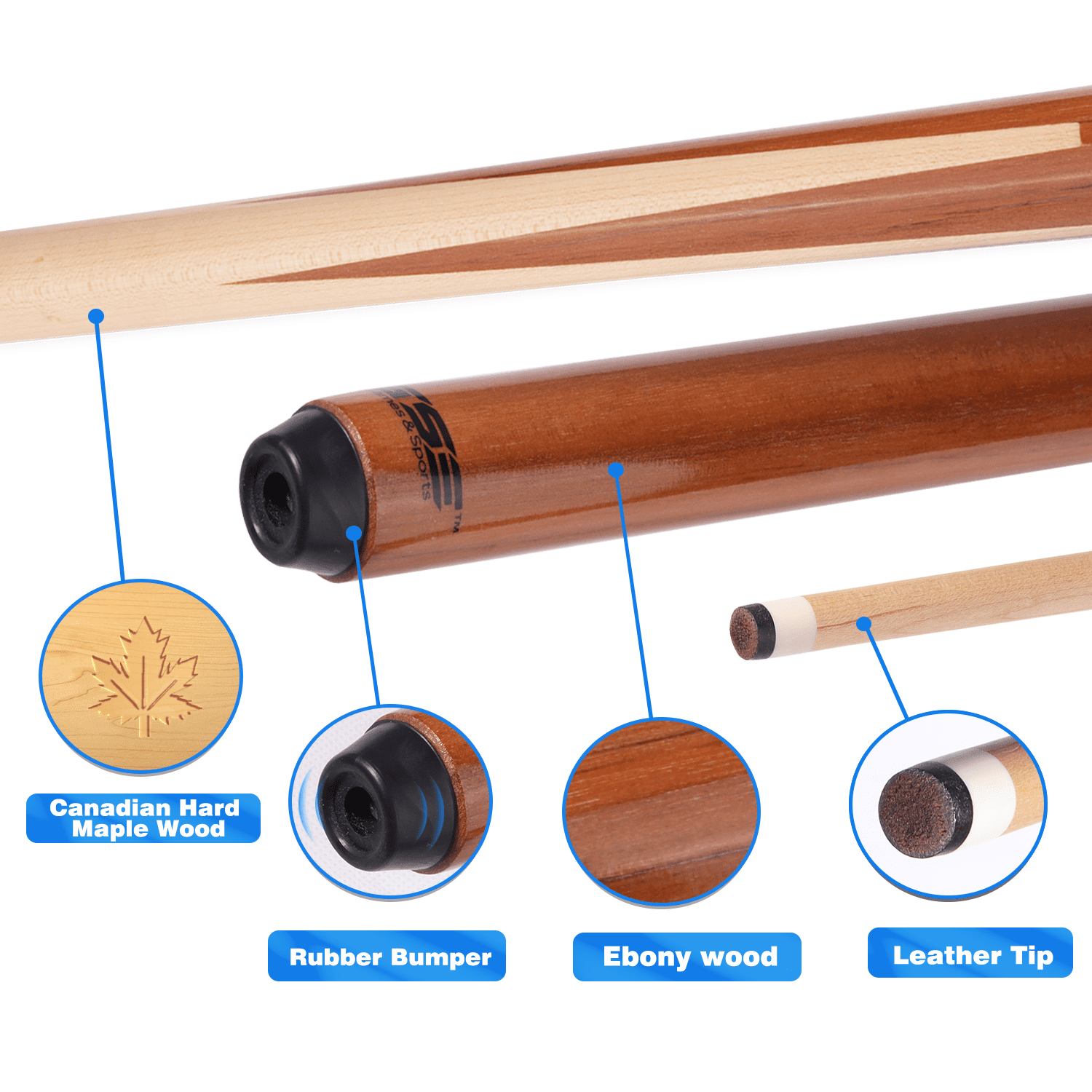 その他 150cm - 2 Piece Break Pool Cue - Billiard Stick Hardwood Canadian Maple 680ml dwos6rj Amazon.com : Iszy Billiards Break Cue Pool Stick - 58 Inch