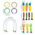 thumbnail image 3 of HaoXun 22 Pcs Pool Diving Toy Set with Floating & Sinking Rings - Multicolor PVC Swim Training Toys for Underwater Treasure Hunts, Snorkeling Practice and Family Pool Games, 3 of 6