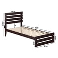thumbnail image 6 of AFI Oxford Wood Twin Extra Long Bed with Footboard in Espresso, 6 of 7