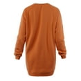 thumbnail image 3 of A2Y Women's Oversized Crew Neck Loose Fit Longline Front Slits Pockets Sweatshirts Almond S, 3 of 5