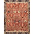 thumbnail image 1 of Ahgly Company Indoor Rectangle Abstract Red Oriental Area Rugs, 2' x 5', 1 of 6