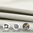 thumbnail image 4 of 6.6ft/7.5ft/9ft/10ft Replacement Umbrella Cover, 6 Ribs 8 Ribs Outdoor Market Table Patio Umbrella Canopy Cover Replacement UV Protective Cloth(Beige,6.5FT(6-Ribs)), 4 of 8
