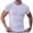 White, variant on Shirts for Men Short Sleeved Round Neck Casual Solid Color T-shirt Dark Gray XXL