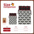 thumbnail image 3 of Rocae Bat Print Christmas Drawstring Linen Gift Bag with Drawstrings Treat Bag Goody Present Bags for Christmas Party Favor, 3 of 8