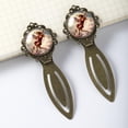 thumbnail image 3 of Cupid Book Accessories: Vintage Copper-Colored Lace Bookmarks - Set of 2 Stainless Steel Reading Accessories for Book Lovers, 3 of 5