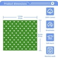 thumbnail image 5 of SKYSONIC Polka Dot Cotton Washcloths Set of 2, Highly Absorbent Soft Fingertip Towel for Bathroom, Gym, Hotel and Spa, 12 x 12 Inch, 5 of 7