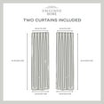 thumbnail image 6 of Exclusive Home Sateen Twill Woven Room Darkening Blackout Pinch Pleat/Hidden Tab Top Top Curtain Panel Pair, 96" Length, Linen, 6 of 8