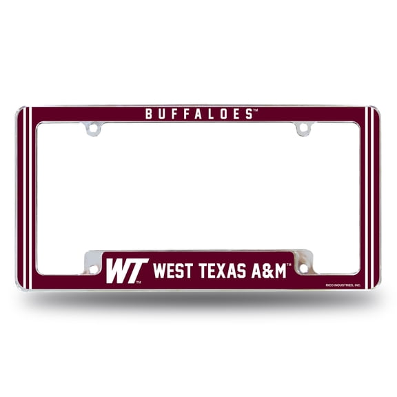 WEST TEXAS A&M ALTERNATE DESIGN ALL OVER CHROME FRAME