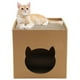 thumbnail image 4 of Scratch-Pad Cat Cardboard House: Fun Play & Home Decor for Cats, Ideal for Birthdays & Bunny Small Animals Hideout, 4 of 5