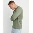 thumbnail image 2 of Hanes Long Sleeve Henley Shirt Mens Originals Ringspun Cotton Three Button S-3XL, 2 of 5