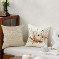 thumbnail image 3 of Fall Pillow Covers 18x18 Autumn Watercolor Pumpkin Wheat 18x18 Harvest Cushion Case Thankful Grateful Farmhouse Decorations for Couch Sofa Set of 4, 3 of 6