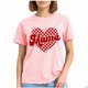thumbnail image 4 of Tops de Cuello Redondo para Mujeres Casual de Moda Impresa Camiseta de Manga Corta, 95% Poliéster 5% Elastano para Uso Diario Y de Fiesta, 4 of 6