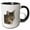Black/White, variant on 3drose, Stunning Tabby Cat Close up Portrait Vector Isolated, 11oz Two-tone Red Mug