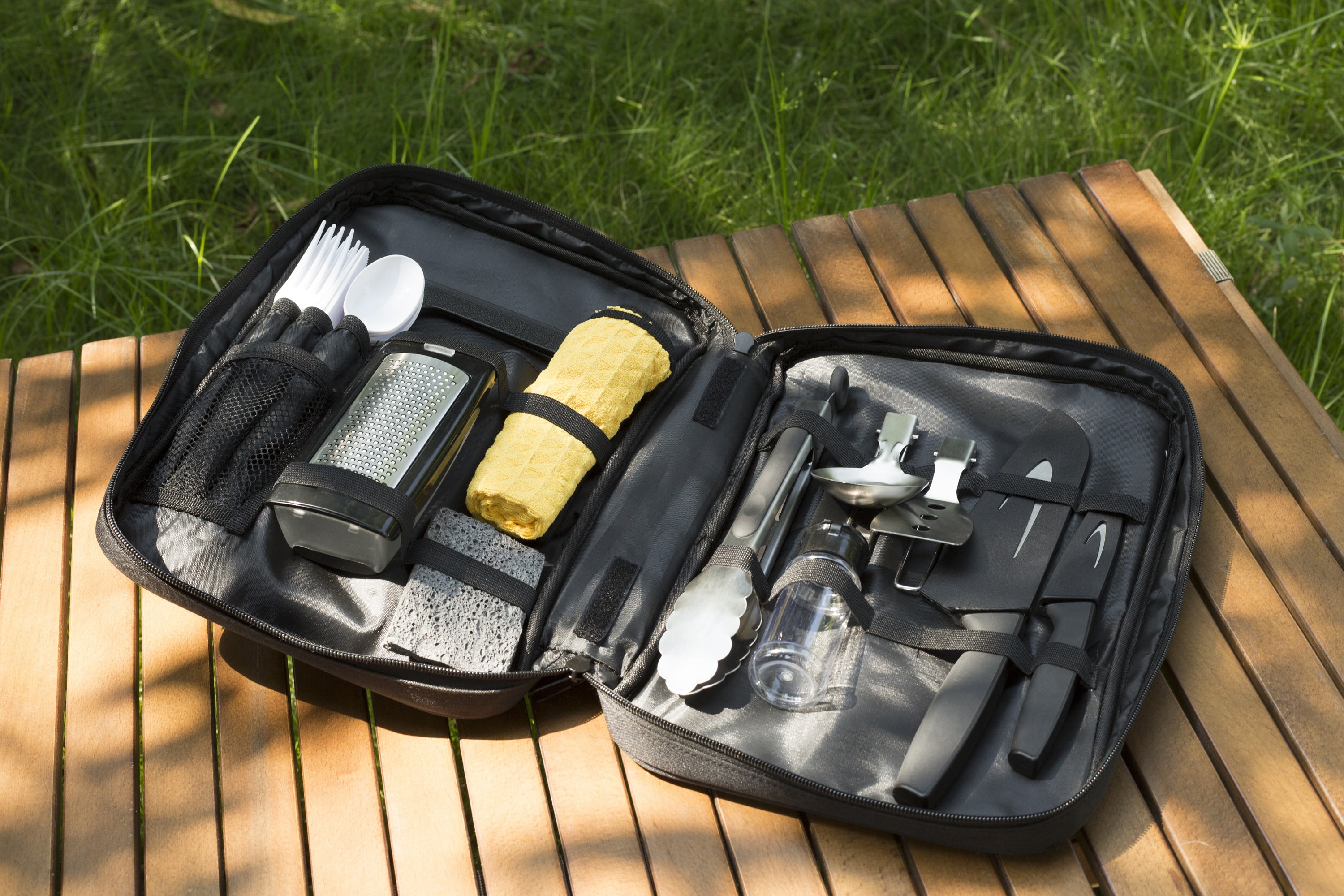 Ozark Trail Camping Kitchen Kit 24pcs Set, OZARK TRAIL PL 24 KITCHEN SET