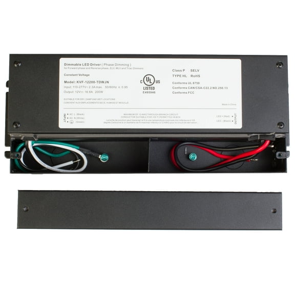 UL LISTED 12V 16.6A 200W TRIAC DIMMABLE POWER SUPPLY for LED Light