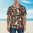 thumbnail image 5 of Basset Hound Dogs Lovers Flower Floral Men'S 3d Print Casual Button Down Shirts, Novelty Hawaiian Short Sleeves L, 5 of 7