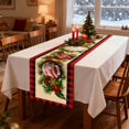 thumbnail image 4 of Zenithome Christmas Tablecloth 72.04In Multicolor Festive Exquisite Durable Soft For Dining Table Coffee Table Holiday Party Home Decor, 4 of 6
