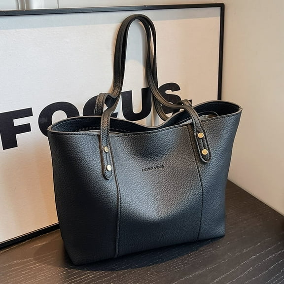Large Capacity Women's Commuter Tote Versatile New Casual Simple Shoulder Bag