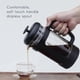 thumbnail image 3 of French Press Coffee Tea Maker Borosilicate Glass Soft Grip Handle Black for Coffee 12 oz (350 ml), 3 of 5