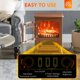 thumbnail image 4 of Chimenea eléctrica HOMCOM 56 cm 725 W/1450 W color marrón oscuro, 4 of 9