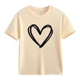 thumbnail image 2 of LNMQLPDBS Tshirts Graphic Tees for Teens Teen Tops Trendy White T Shirts for Kids Teen Girl Shirt 7/8 Girls Clothes Teenager Clothes Baby Clothes, Beige 10-11 Years, 2 of 8