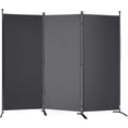 thumbnail image 1 of Room Divider VEVOR - Pantalla de privacidad plegable de 3 paneles, color gris oscuro, 1 of 9