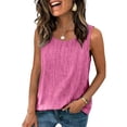 thumbnail image 5 of Women's Linen Sleeveless Tank Tops Summer Shirts Casual Blouses Light pink M, 5 of 8