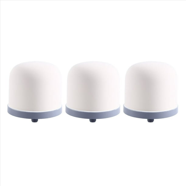 3 Uds Filtro de CeráMica Purificador de Agua Mineral Magnetizado Filtro de Agua Filtros de Agua de Hemisferio CeráMico para el Hogar